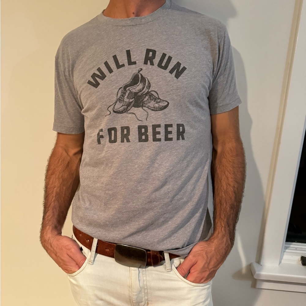 Vintage Tee: Will Run for Beer